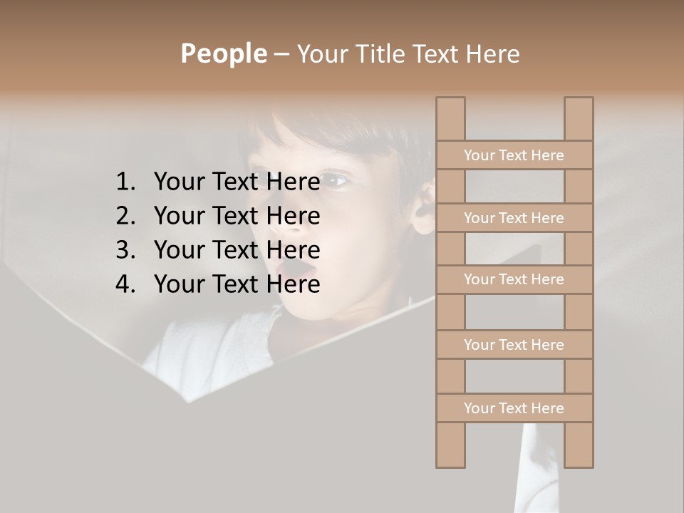 Male Education Curiosity PowerPoint Template