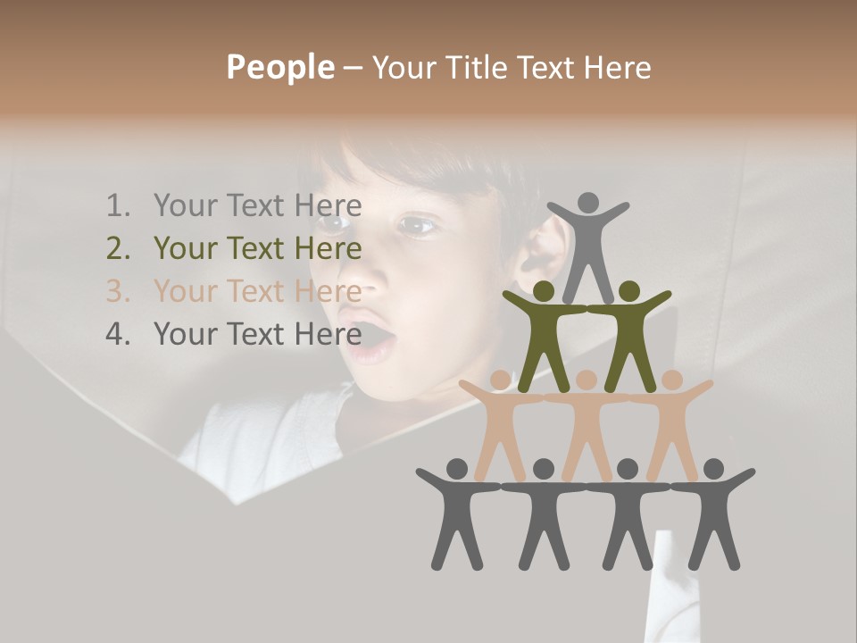 Male Education Curiosity PowerPoint Template