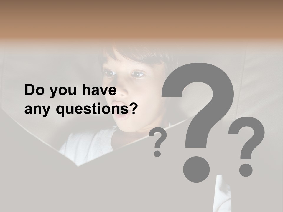 Male Education Curiosity PowerPoint Template