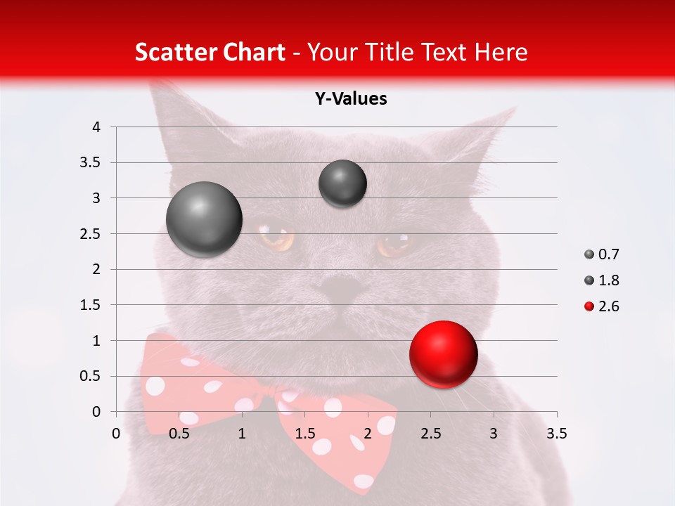 Whisker Kitten Isolated PowerPoint Template