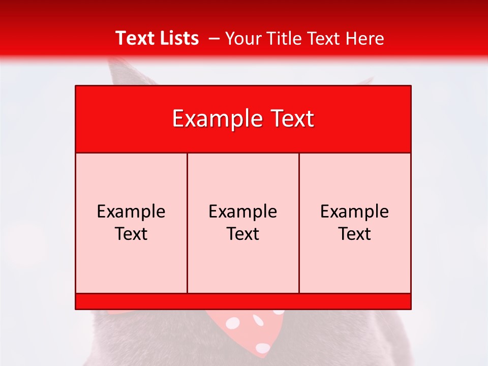 Whisker Kitten Isolated PowerPoint Template