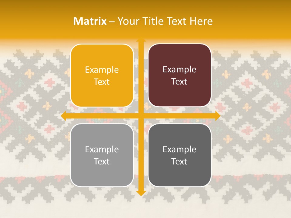 Detail Folk Sew PowerPoint Template