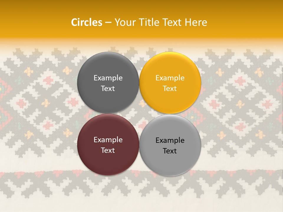 Detail Folk Sew PowerPoint Template