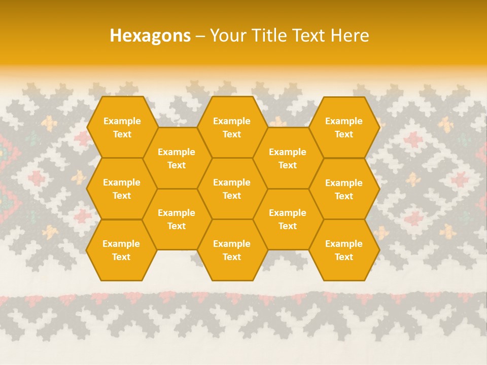 Detail Folk Sew PowerPoint Template