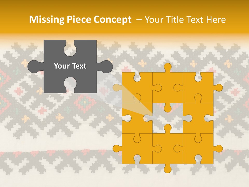 Detail Folk Sew PowerPoint Template