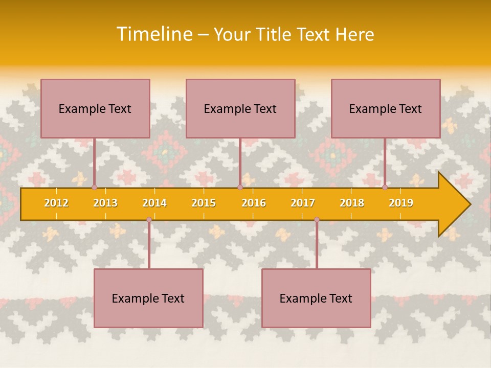 Detail Folk Sew PowerPoint Template