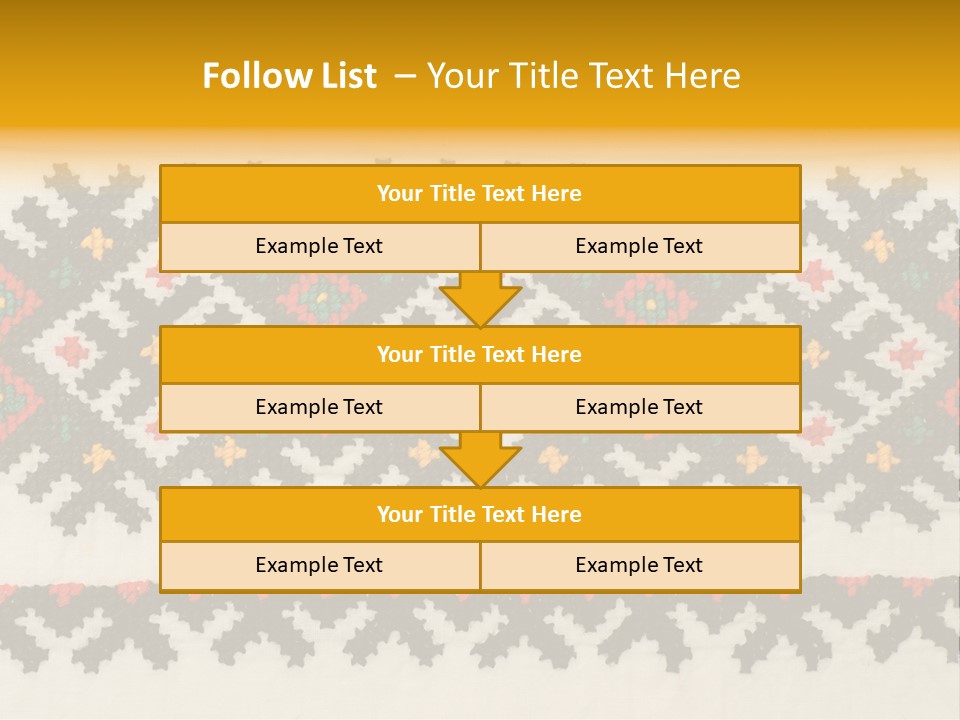 Detail Folk Sew PowerPoint Template