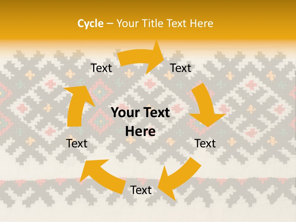 Detail Folk Sew PowerPoint Template