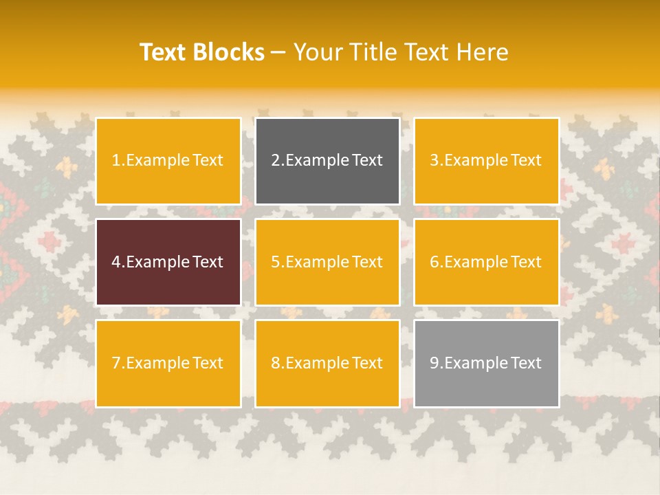 Detail Folk Sew PowerPoint Template