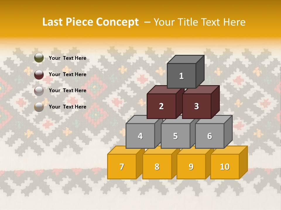 Detail Folk Sew PowerPoint Template