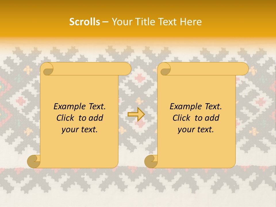 Detail Folk Sew PowerPoint Template