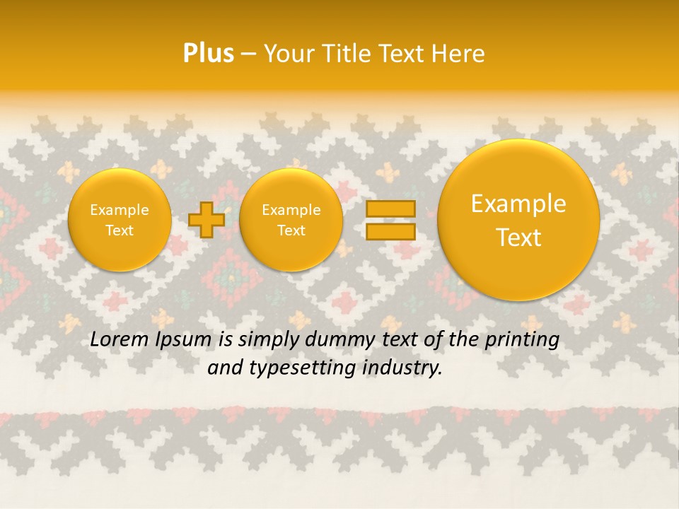Detail Folk Sew PowerPoint Template