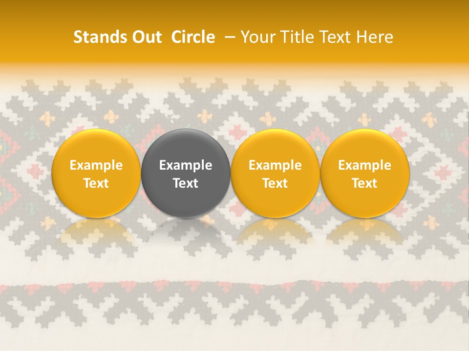 Detail Folk Sew PowerPoint Template