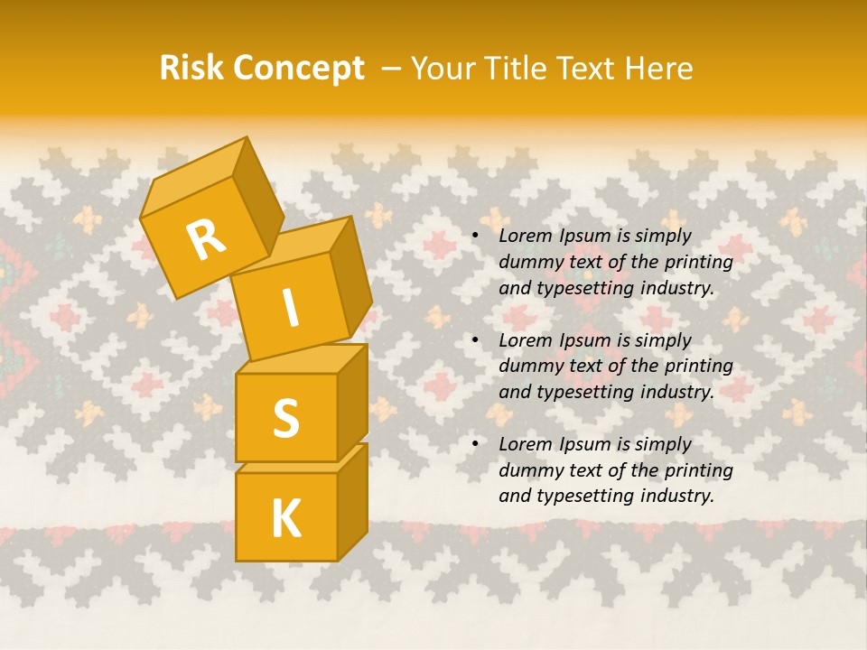 Detail Folk Sew PowerPoint Template