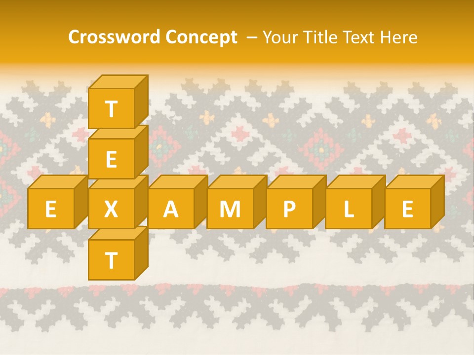 Detail Folk Sew PowerPoint Template