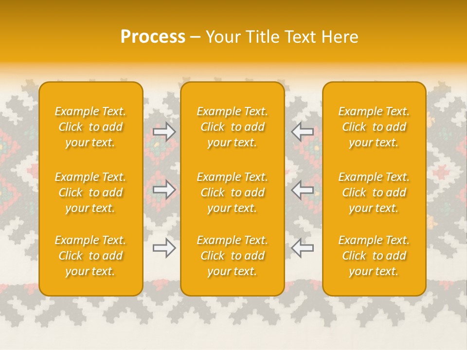 Detail Folk Sew PowerPoint Template