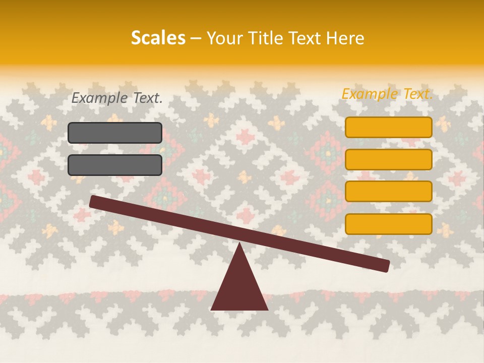 Detail Folk Sew PowerPoint Template