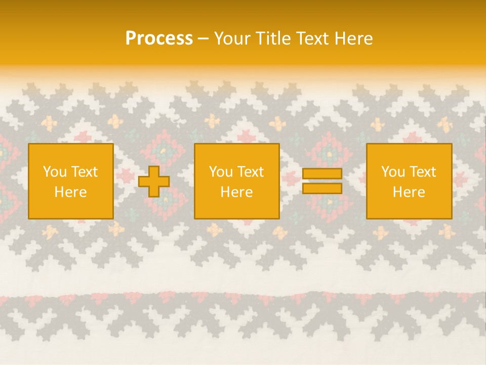 Detail Folk Sew PowerPoint Template