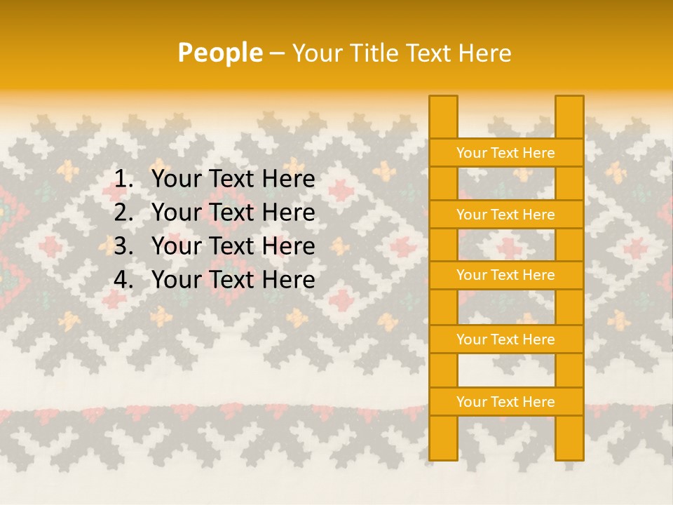 Detail Folk Sew PowerPoint Template