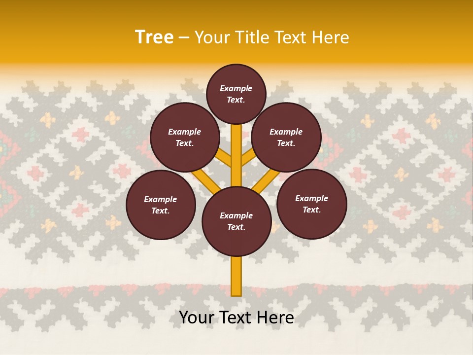 Detail Folk Sew PowerPoint Template