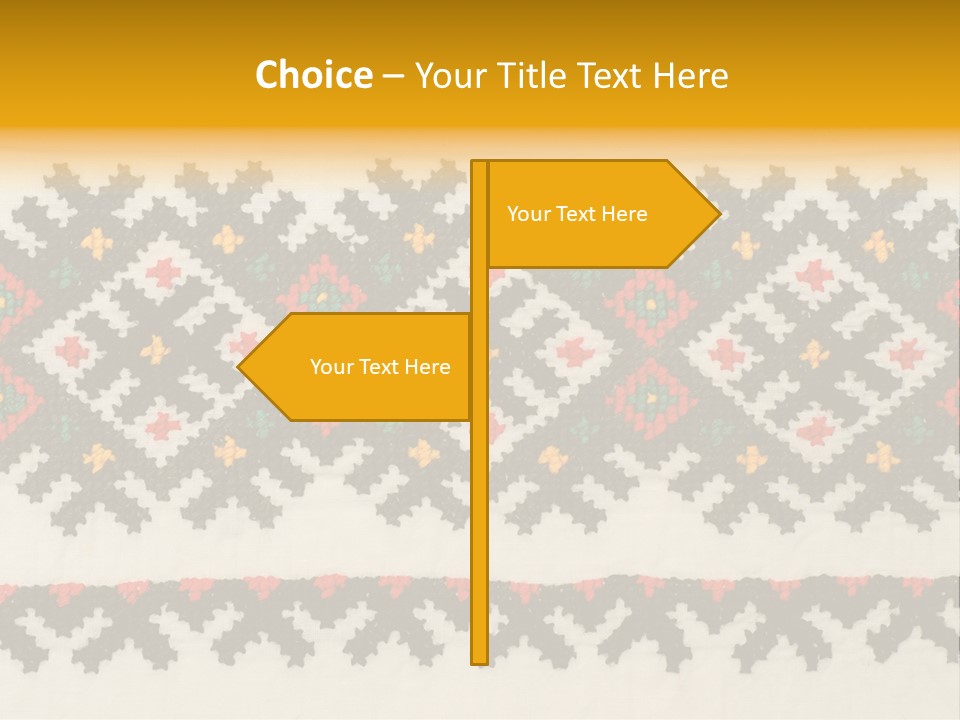 Detail Folk Sew PowerPoint Template