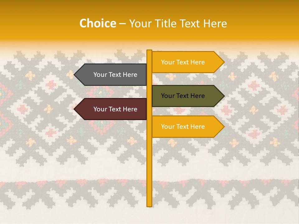 Detail Folk Sew PowerPoint Template