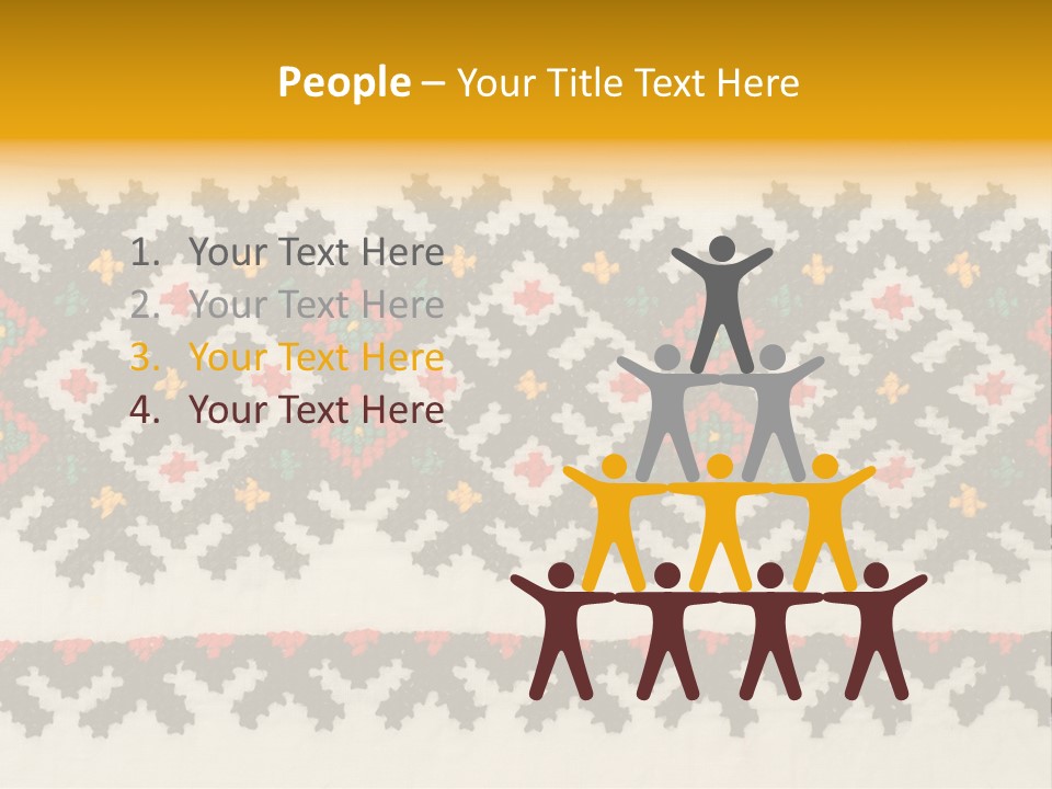 Detail Folk Sew PowerPoint Template