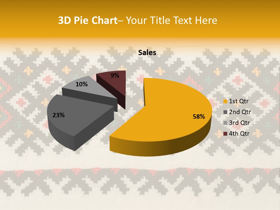 Detail Folk Sew PowerPoint Template