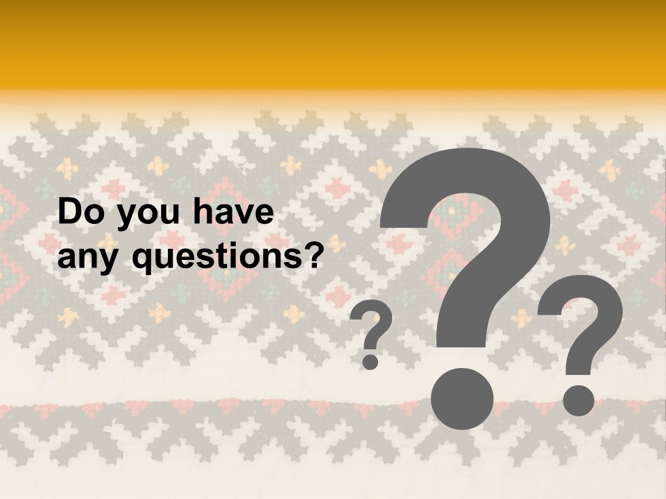 Detail Folk Sew PowerPoint Template