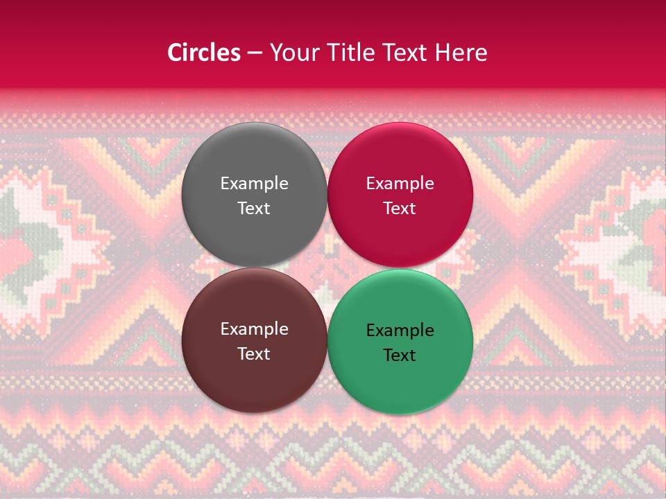 Cloth Flower Traditional PowerPoint Template