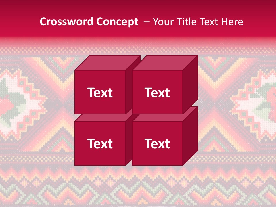 Cloth Flower Traditional PowerPoint Template