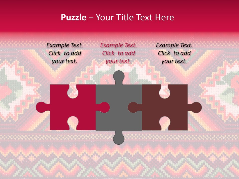 Cloth Flower Traditional PowerPoint Template