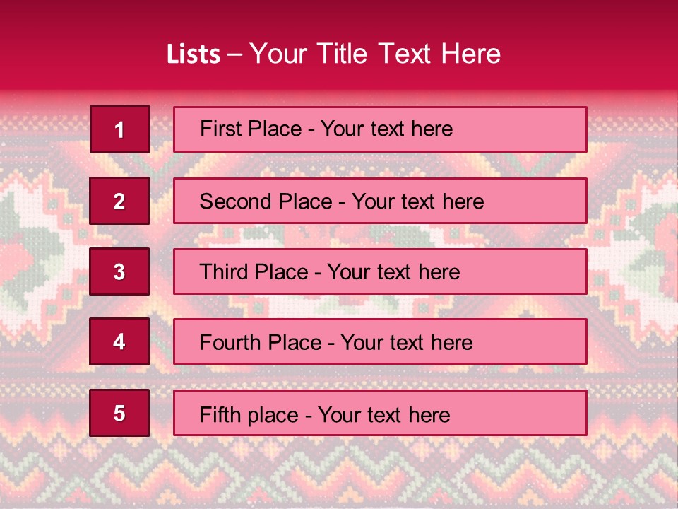 Cloth Flower Traditional PowerPoint Template