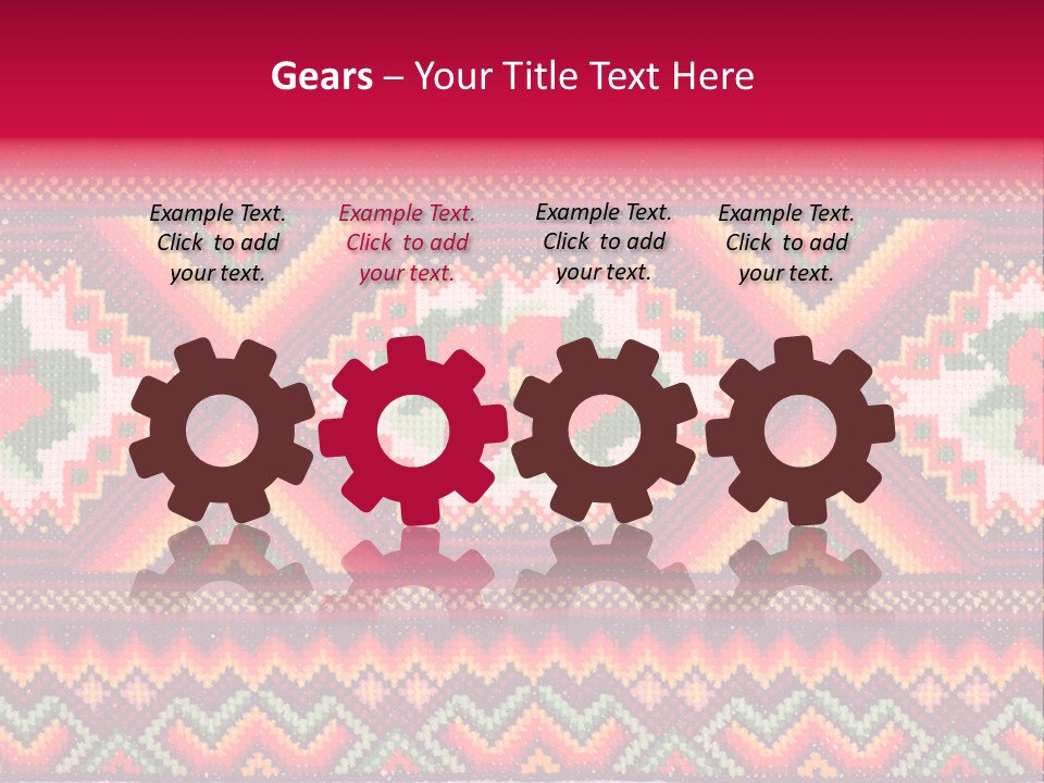 Cloth Flower Traditional PowerPoint Template