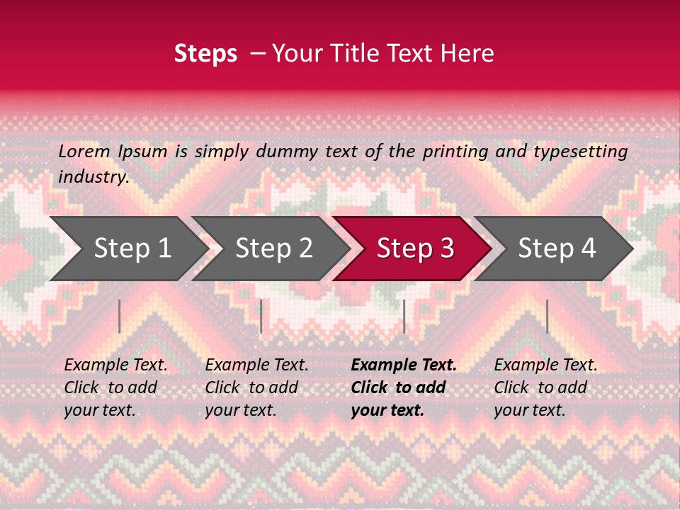 Cloth Flower Traditional PowerPoint Template