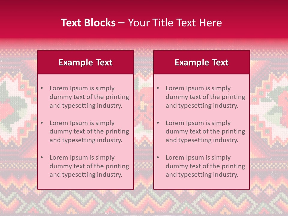 Cloth Flower Traditional PowerPoint Template