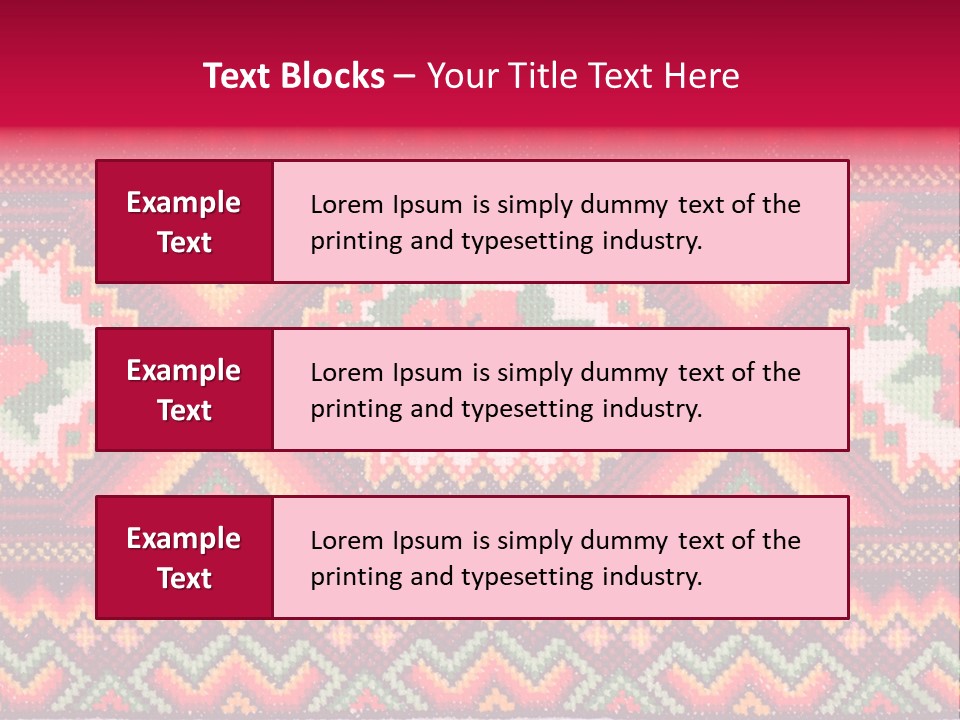 Cloth Flower Traditional PowerPoint Template