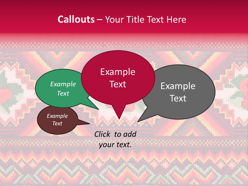 Cloth Flower Traditional PowerPoint Template