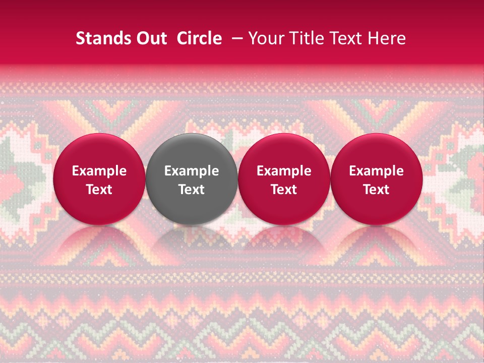 Cloth Flower Traditional PowerPoint Template