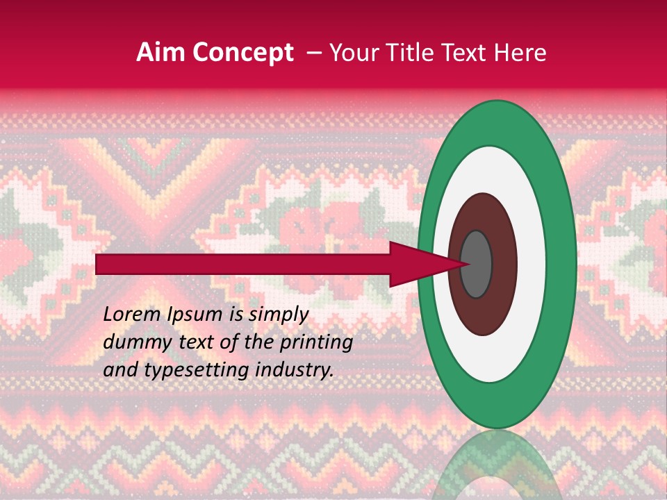 Cloth Flower Traditional PowerPoint Template