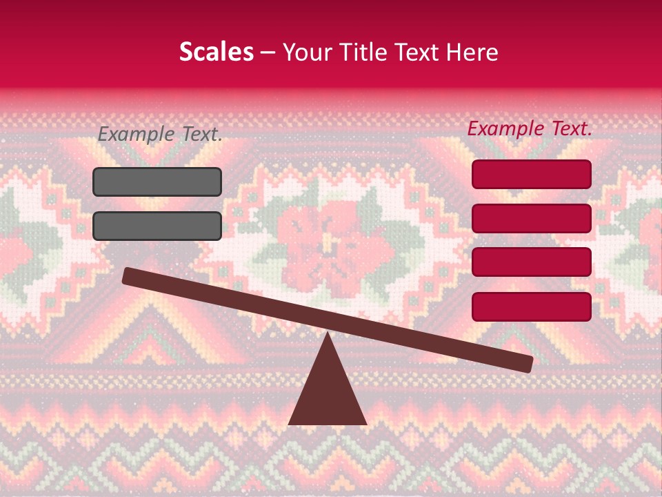 Cloth Flower Traditional PowerPoint Template