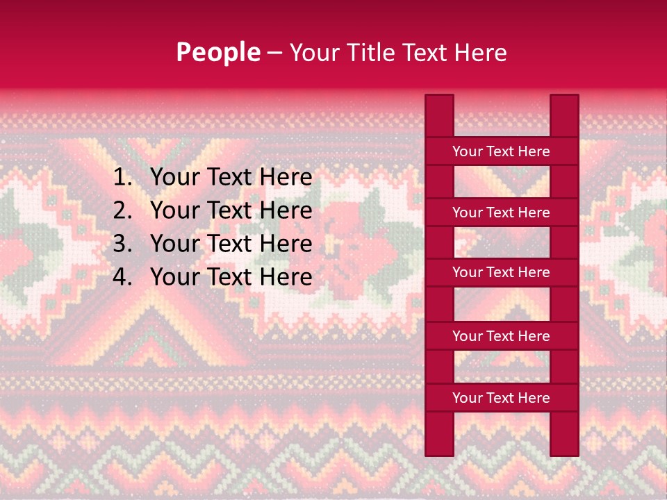 Cloth Flower Traditional PowerPoint Template