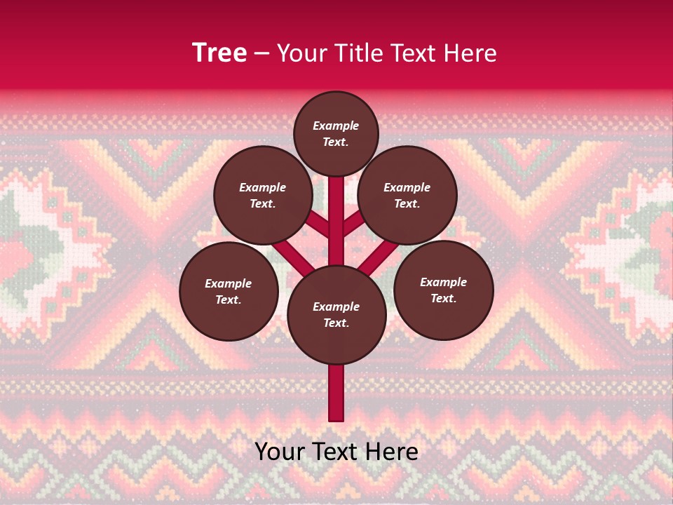 Cloth Flower Traditional PowerPoint Template