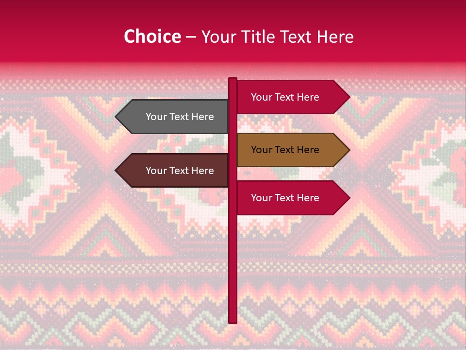 Cloth Flower Traditional PowerPoint Template