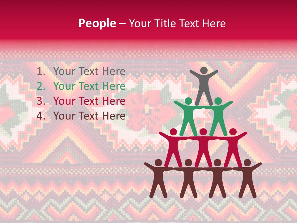 Cloth Flower Traditional PowerPoint Template