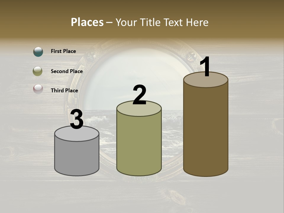 Metallic Aged Porthole PowerPoint Template