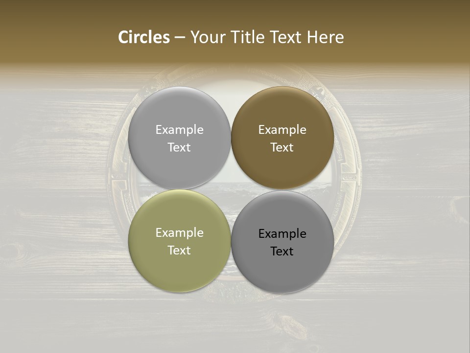 Metallic Aged Porthole PowerPoint Template