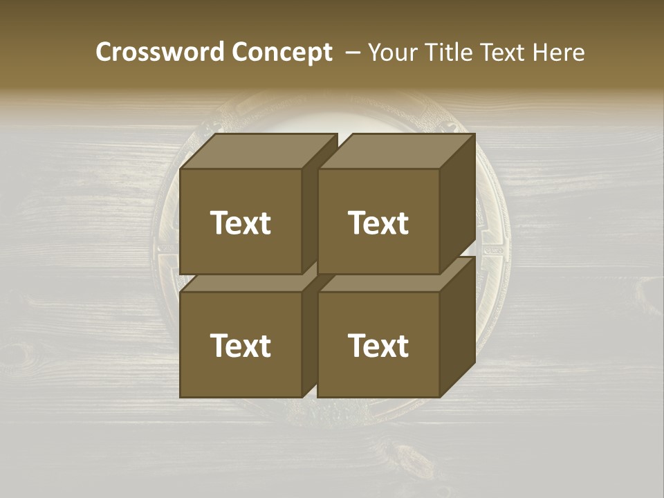 Metallic Aged Porthole PowerPoint Template