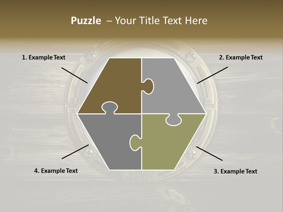 Metallic Aged Porthole PowerPoint Template