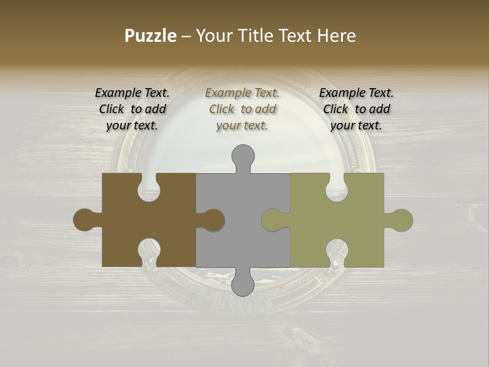 Metallic Aged Porthole PowerPoint Template